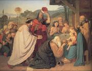 Friedrich Johann Overbeck The Adoration of the Magi (nn03) oil on canvas